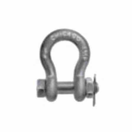Anchor Shackle,Class 3,2 Ton,12 In,58 In Pin Dia,Bolt Pin,11516 In Inner Length,112 In,20630